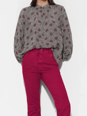 Luisa Cerano Blouse With Millefeleurs Print 208474 3668 Col 1031