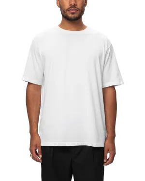 Luster Plaiting Tee White