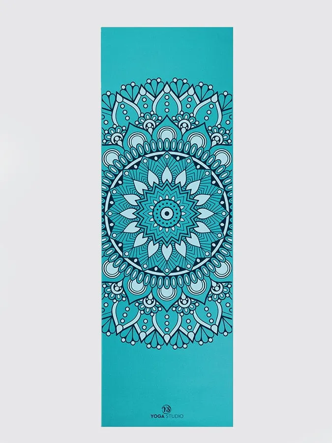 Mandala Yoga Mat - Aqua & Blue