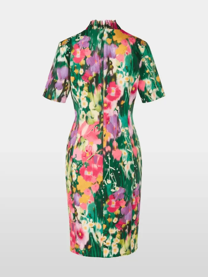 Marc Cain Collections Dress With Pleated Bodice XC 21.09 J02 COL 558