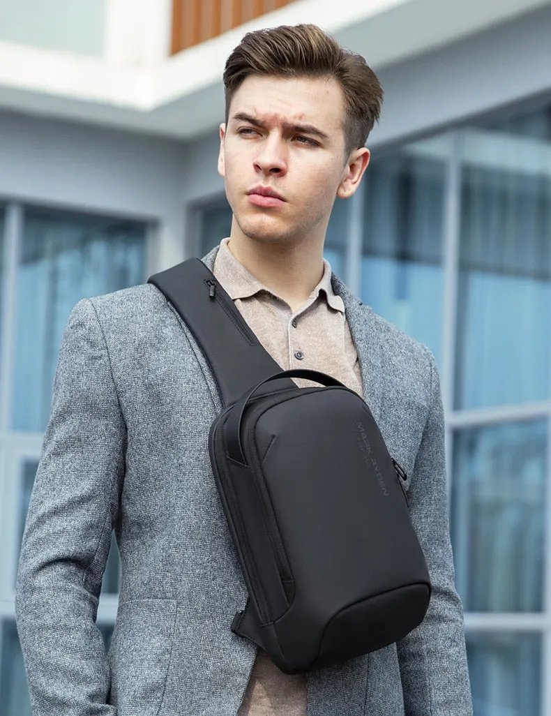 Mark Ryden MR-7918 Crossbody Messenger Chest Bag Waterproof USB Charging