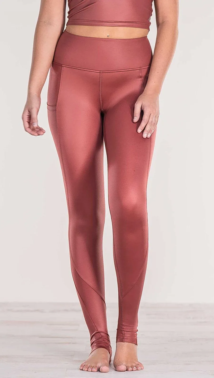 Mauve - Full Length Luster Leggings
