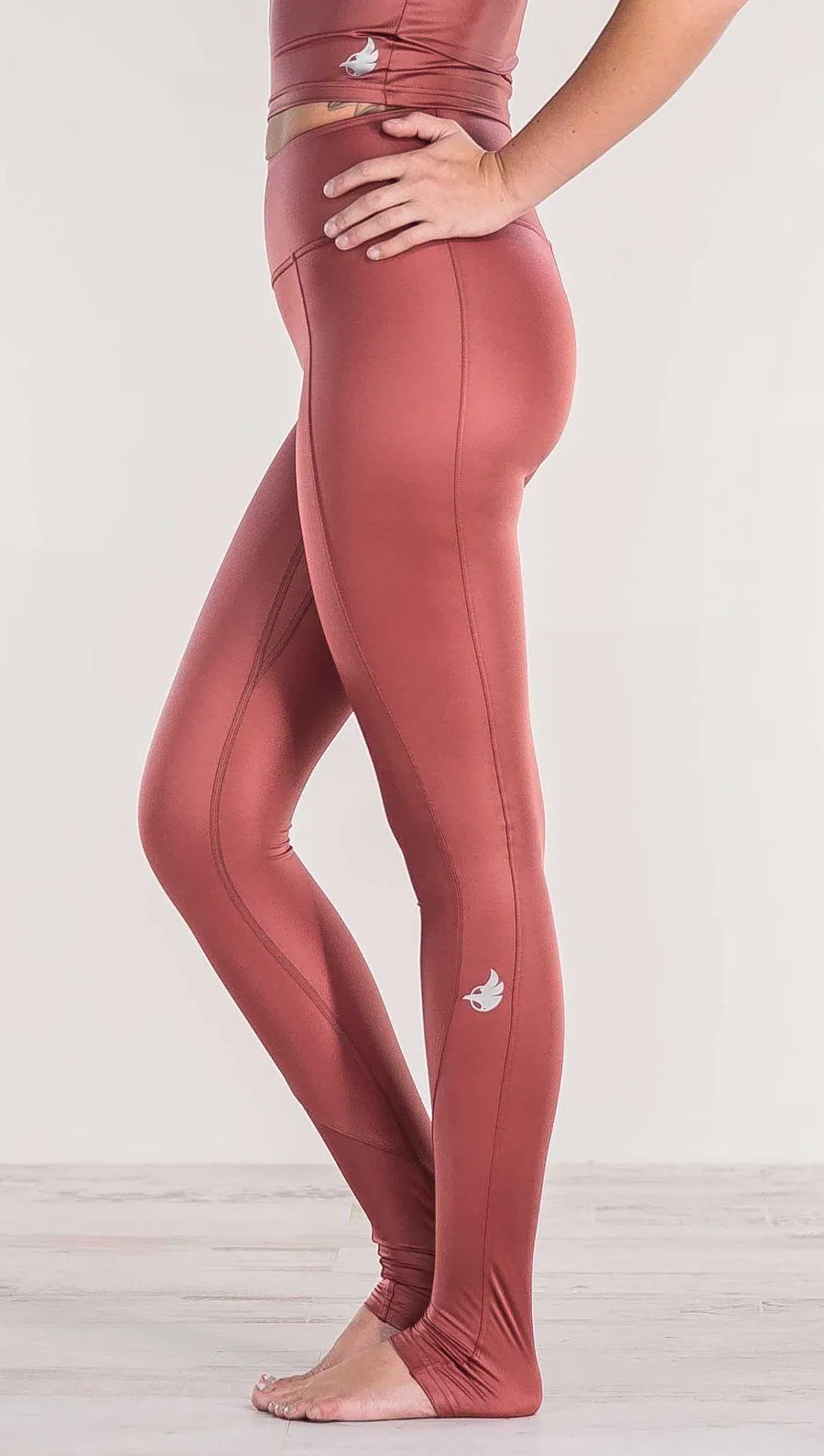 Mauve - Full Length Luster Leggings