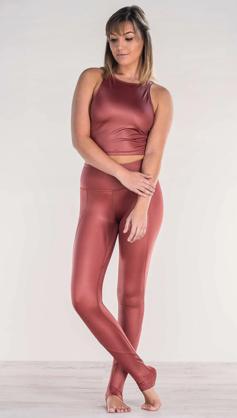 Mauve - Full Length Luster Leggings