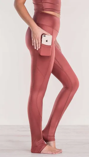 Mauve - Full Length Luster Leggings
