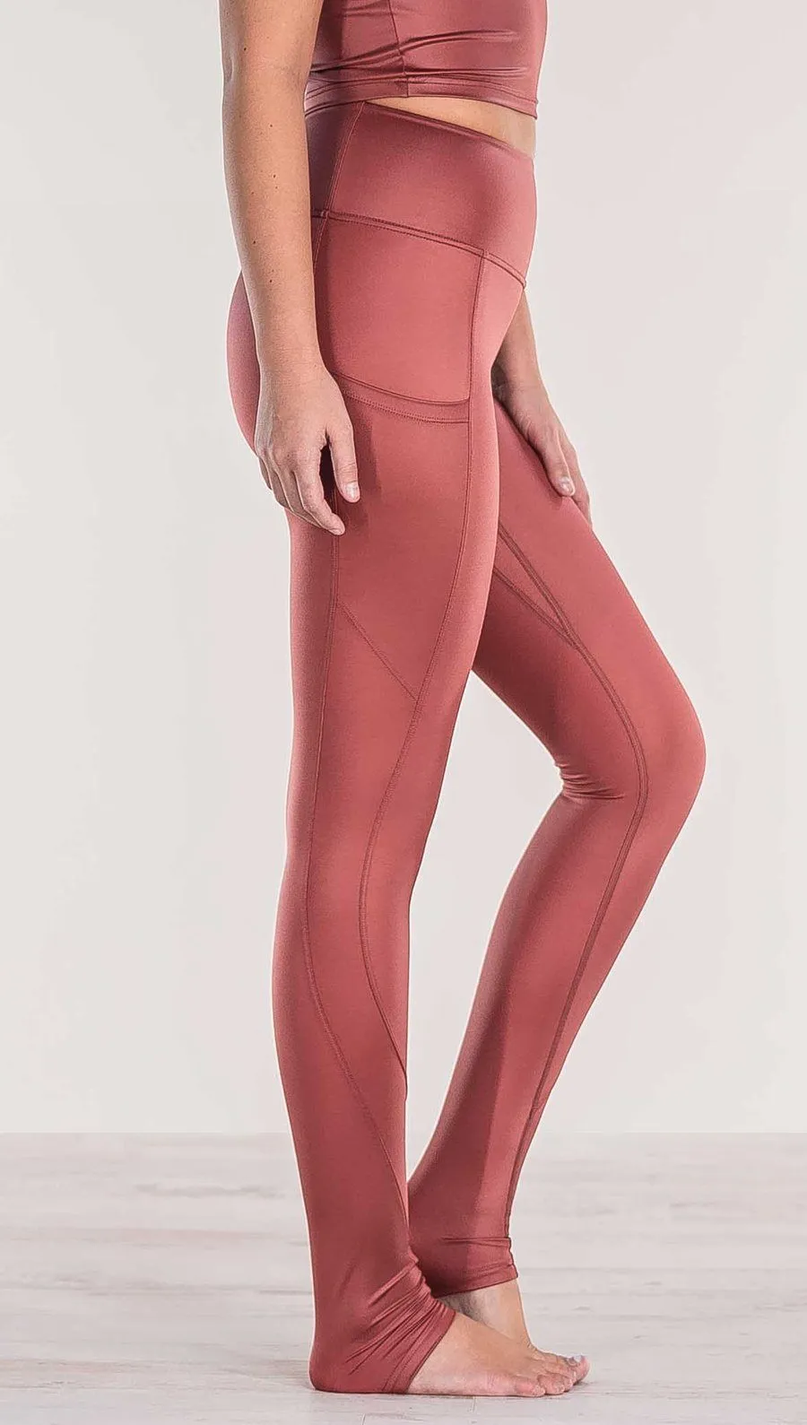 Mauve - Full Length Luster Leggings