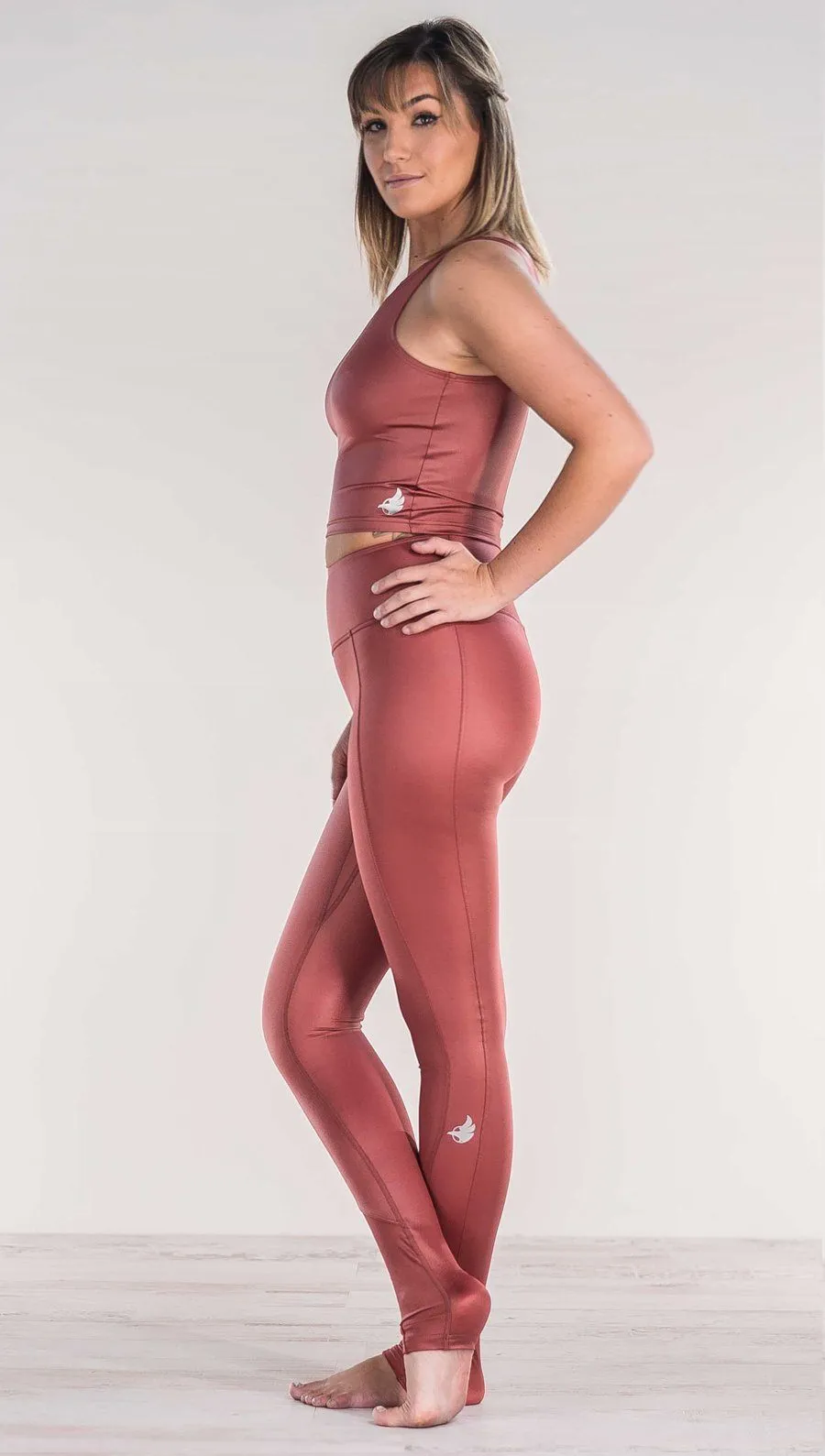 Mauve - Full Length Luster Leggings