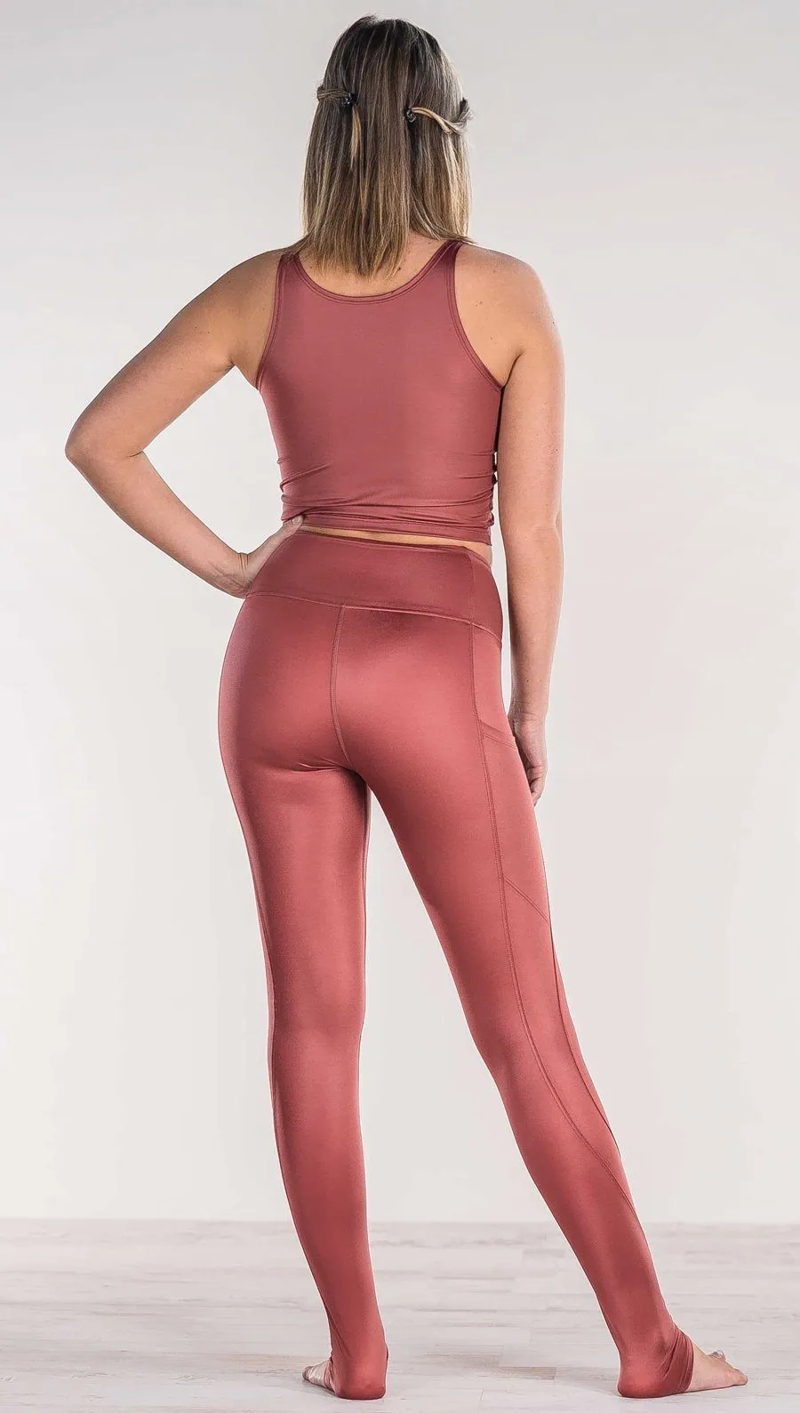 Mauve - Full Length Luster Leggings