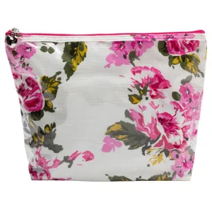 Medium Cosmetic Bag in Magenta Blossom
