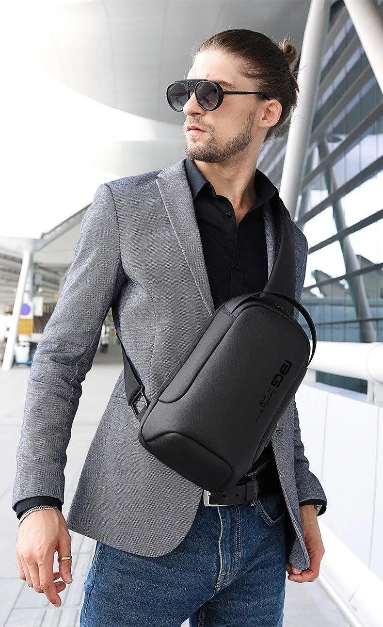 Men's Multifunction Waterproof Crossbody Bag