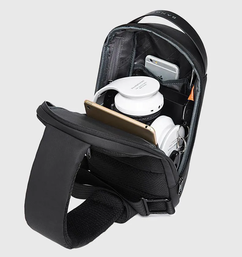 Men's Multifunction Waterproof Crossbody Bag