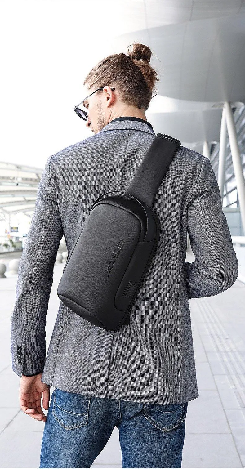 Men's Multifunction Waterproof Crossbody Bag
