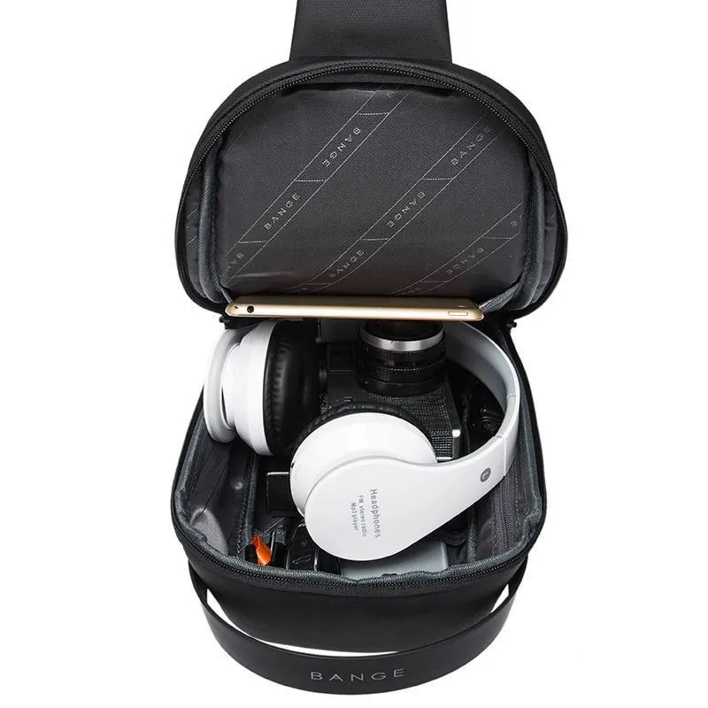 Men's Multifunction Waterproof Crossbody Bag