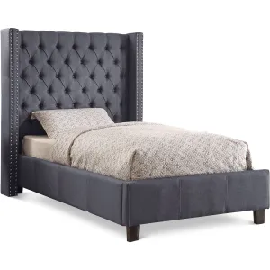 Meridian Furniture Ashton Linen Textured Bed