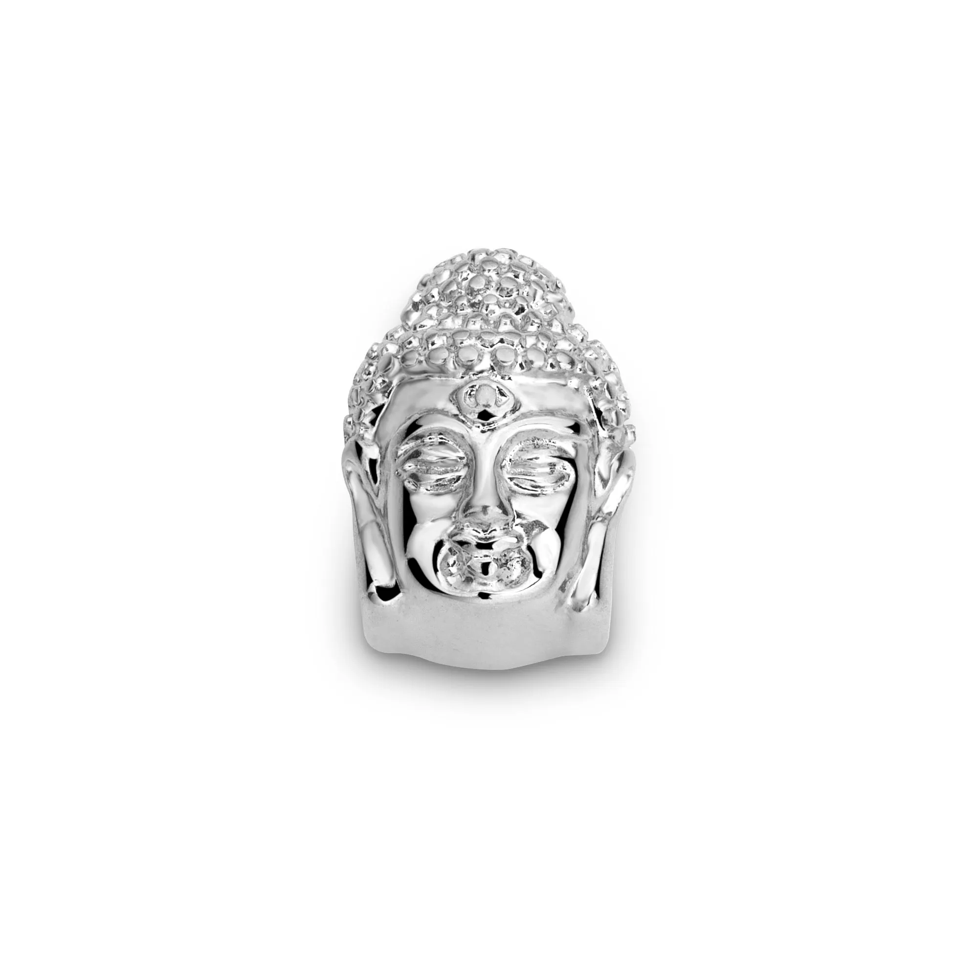 Mesh charm buddha silver