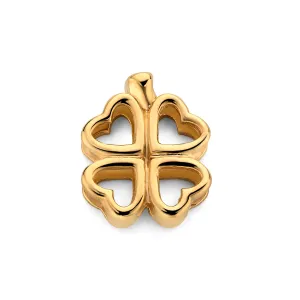Mesh charm clover gold
