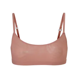 MESH SCOOP BRALETTE | ROSE CLAY