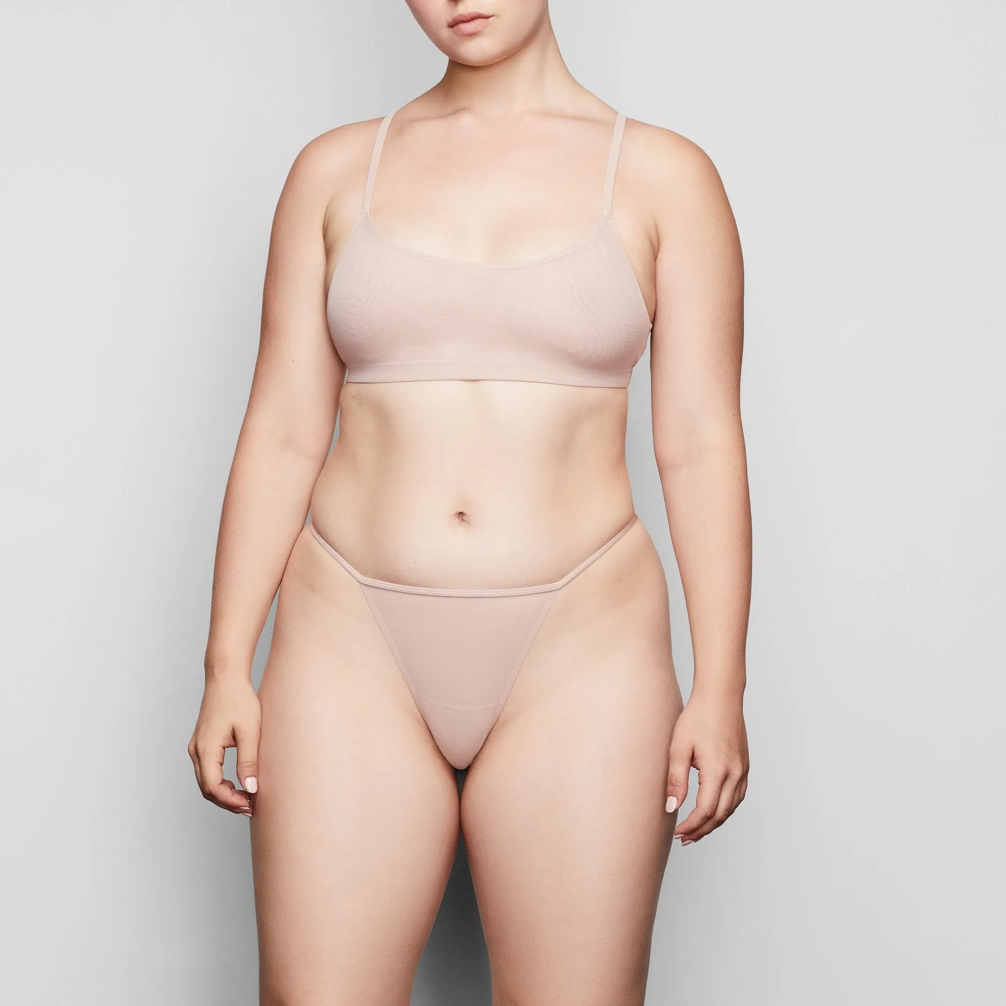 MESH STRING THONG | CLAY