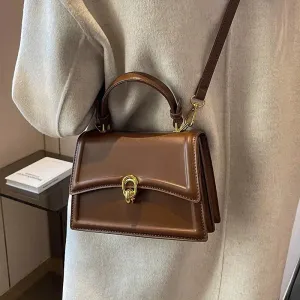 Metal Buckle Small Square Bag