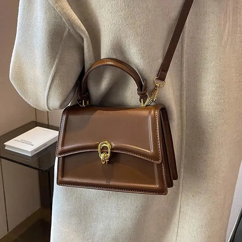 Metal Buckle Small Square Bag