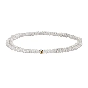 Minimalist Seed Pearl Double Beaded Bracelet