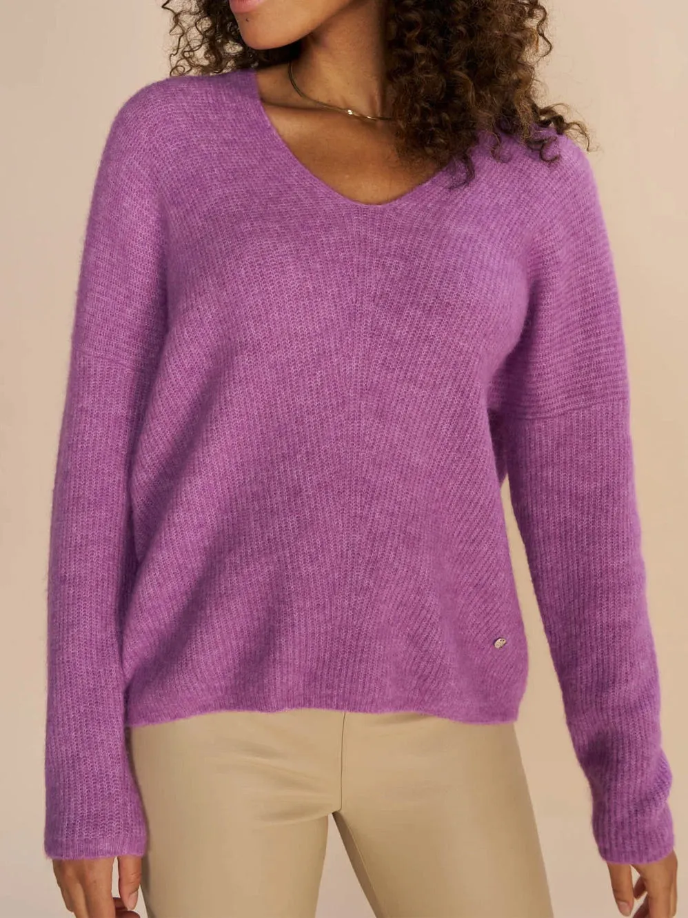 MOS MOSH THORA V NECK KNIT