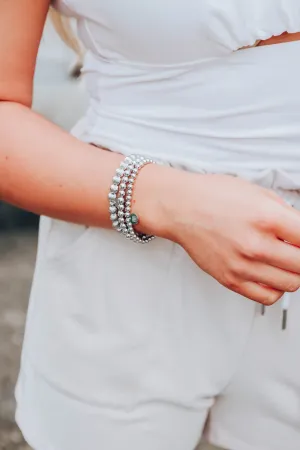 Mrs. Bracelet Set by B.b.Lila - Silver