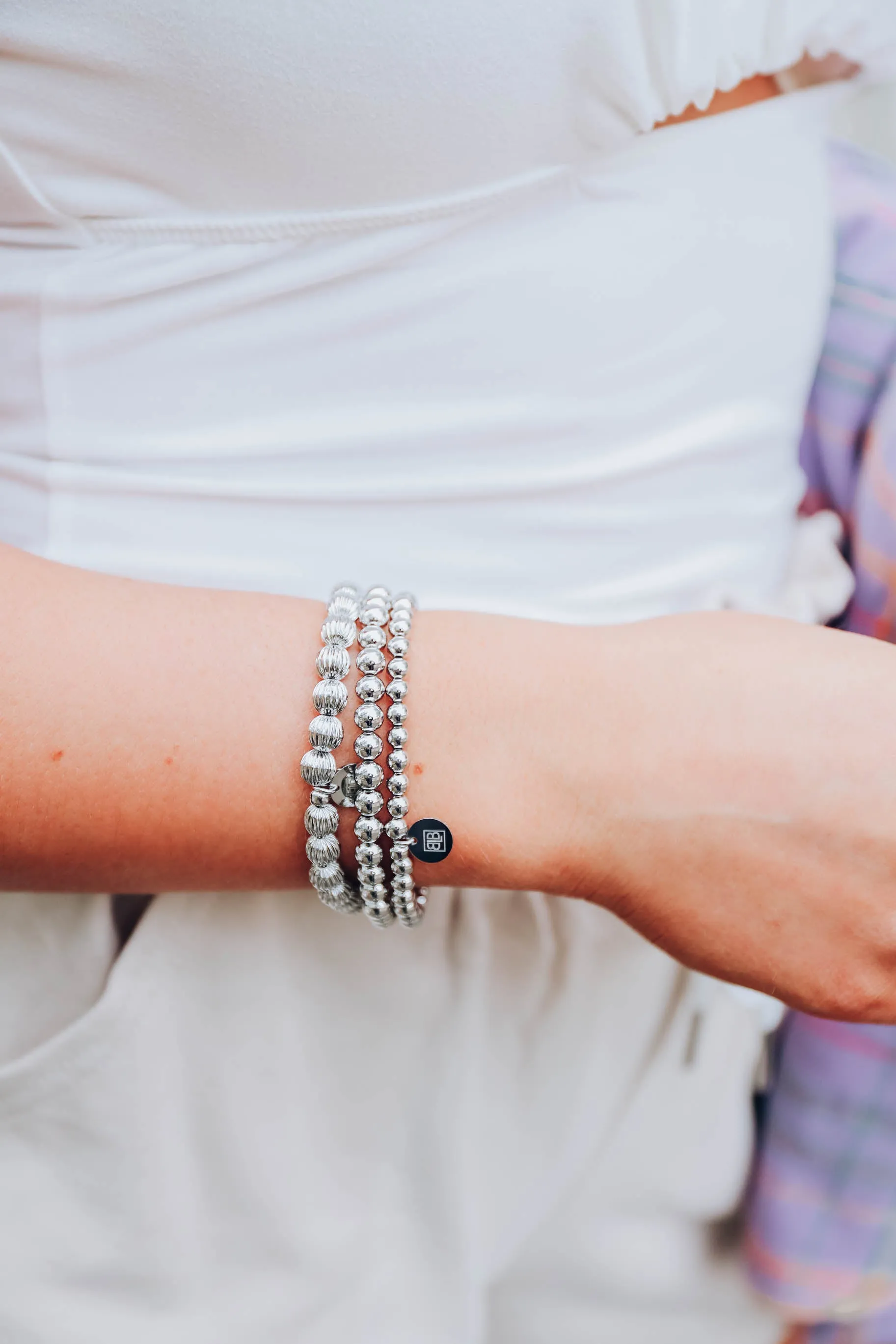 Mrs. Bracelet Set by B.b.Lila - Silver
