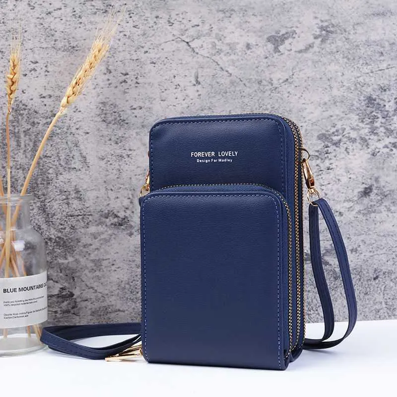 Multi-Compartment Phone Purse With Clear Window