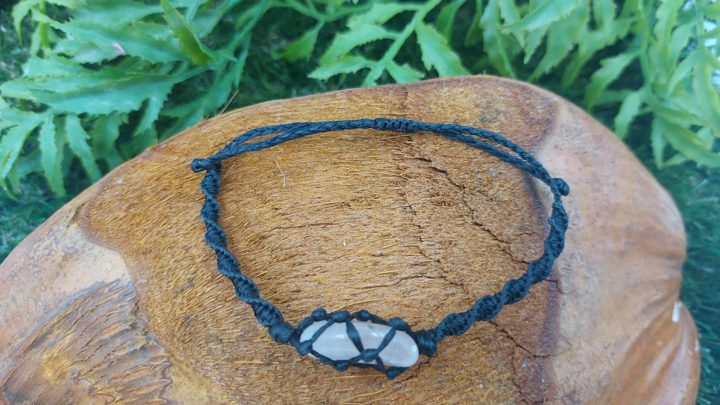 Natural Pink/Rose Quartz Handmade Wrap It Bracelet Healing Crystal Accessories Zodiac Mineral Stone