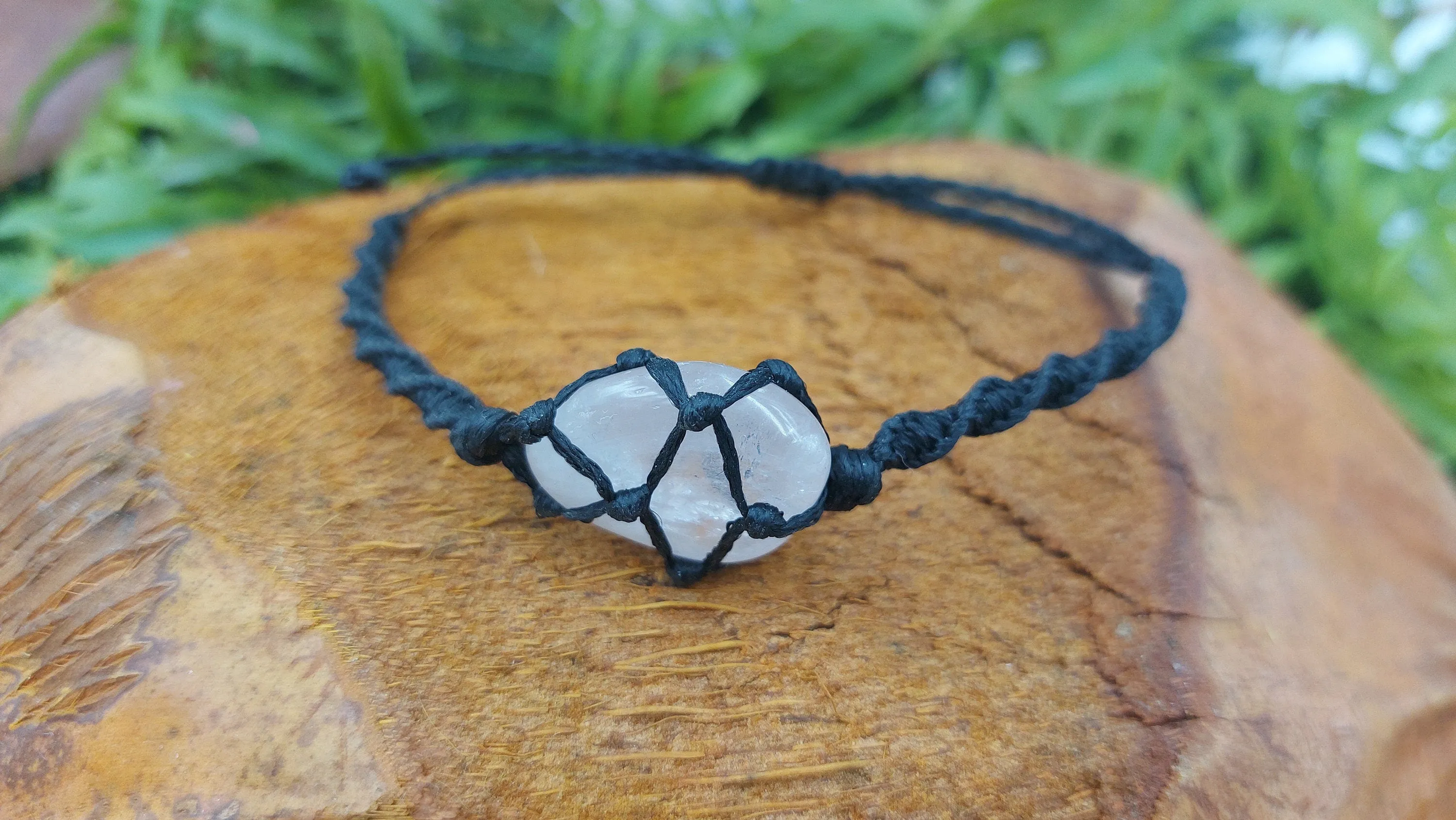 Natural Pink/Rose Quartz Handmade Wrap It Bracelet Healing Crystal Accessories Zodiac Mineral Stone