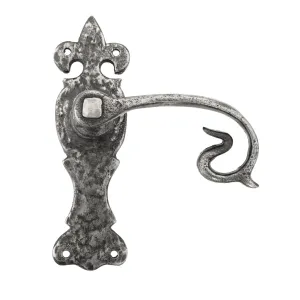 Natural Textured Curly Lever Latch Set | From The Anvil