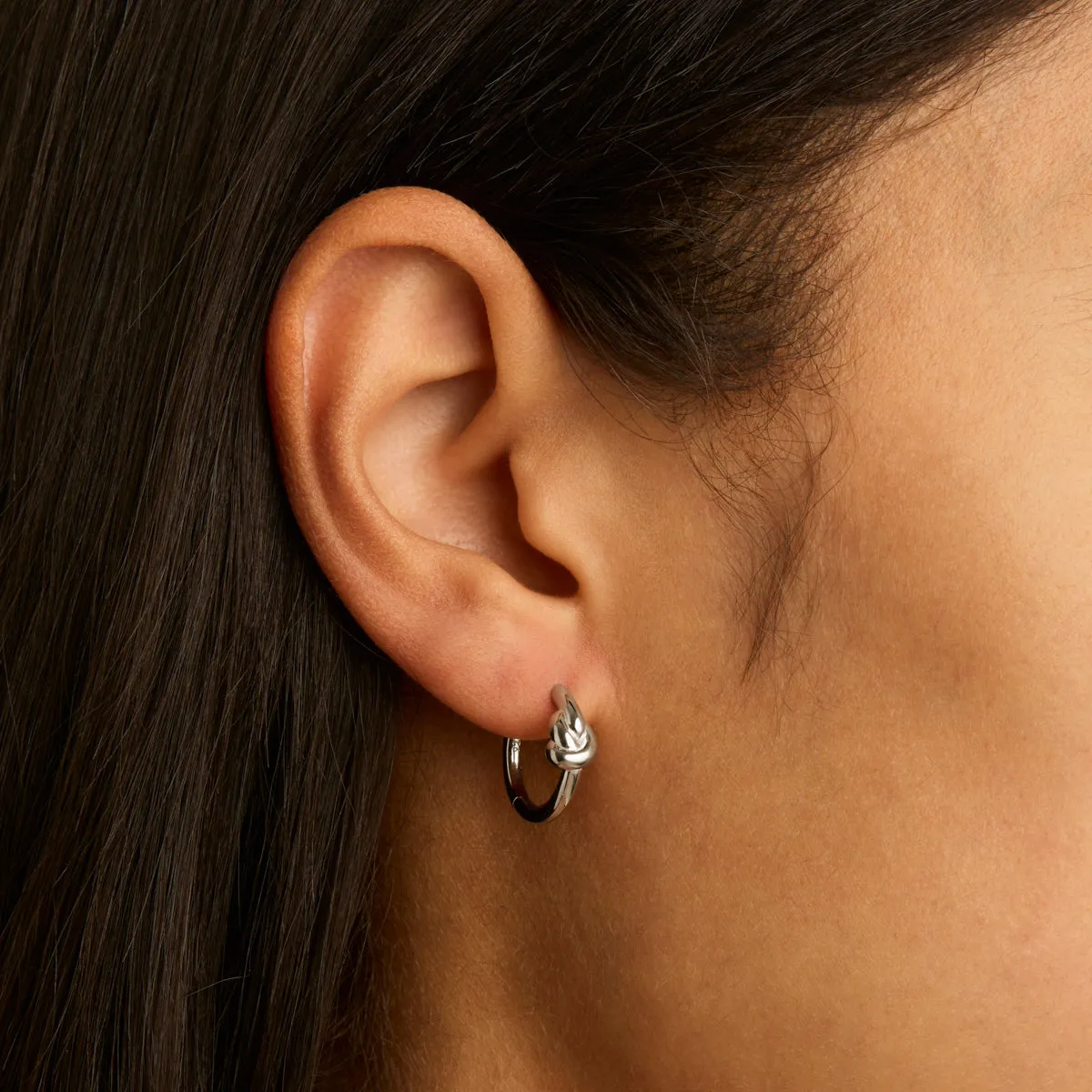 Nature’s Knot Huggie Earrings