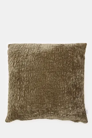 Olive Textured Cushion