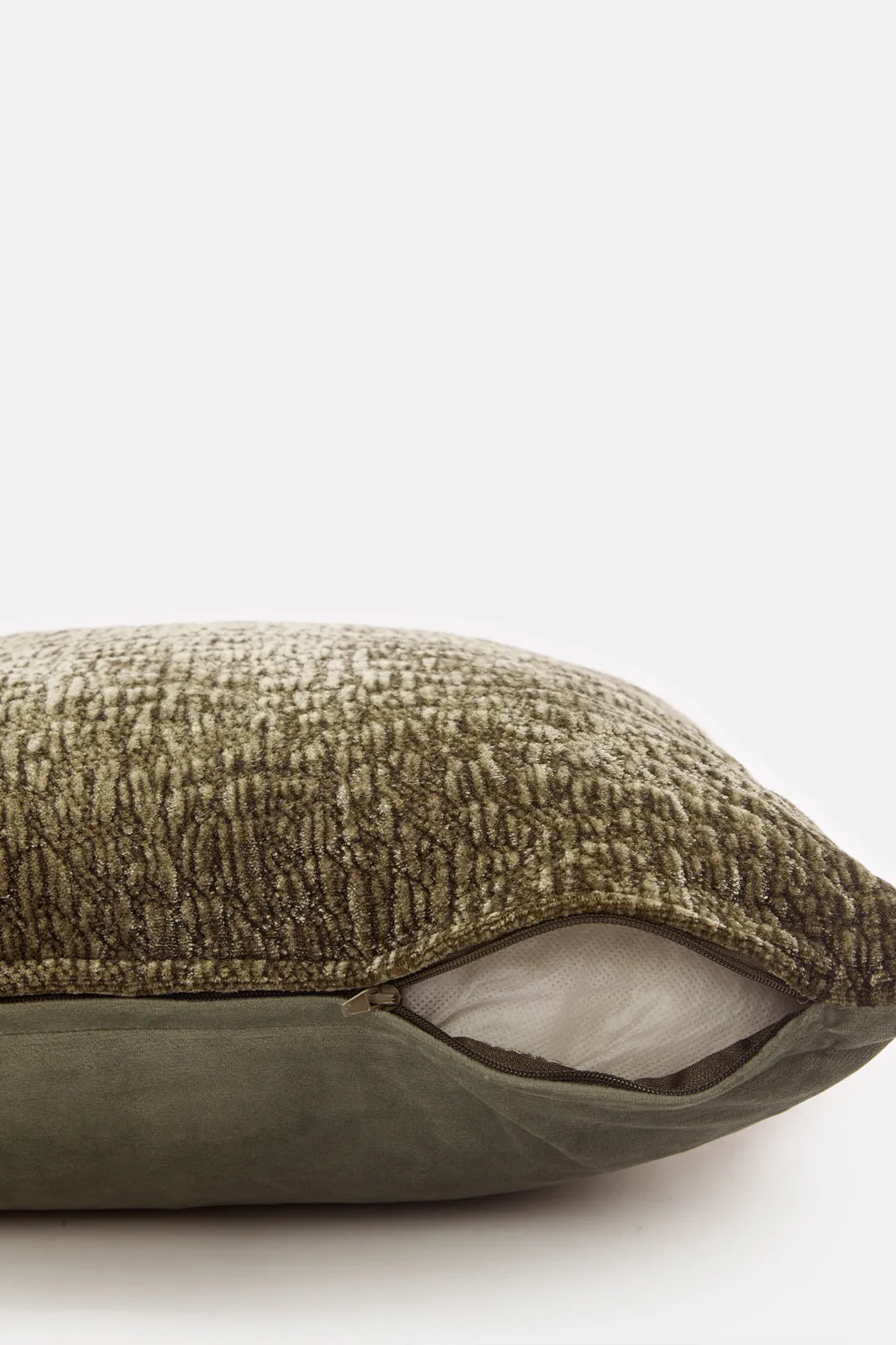 Olive Textured Cushion