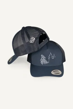 One Line Mountain Bike Trucker Cap