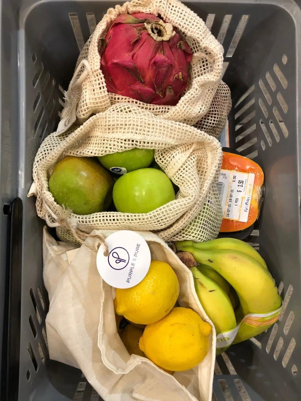 ORGANIC COTTON FOLDABLE TOTE BAG