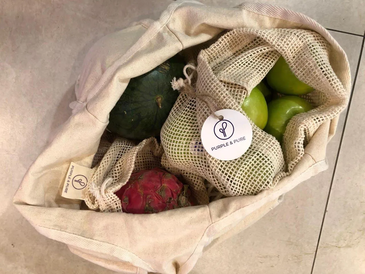 ORGANIC COTTON FOLDABLE TOTE BAG