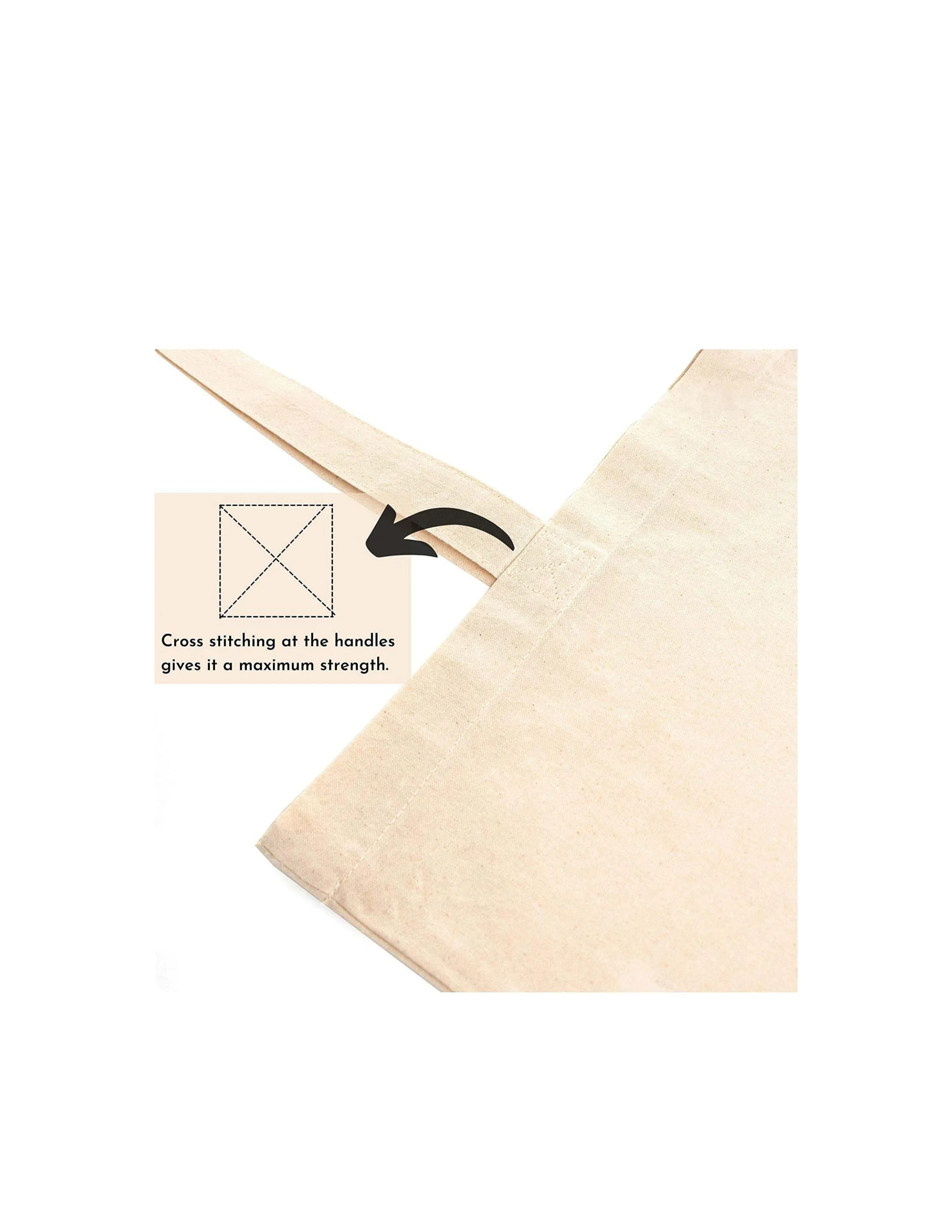 Organic Cotton Simple Tote bag - 2 Pack