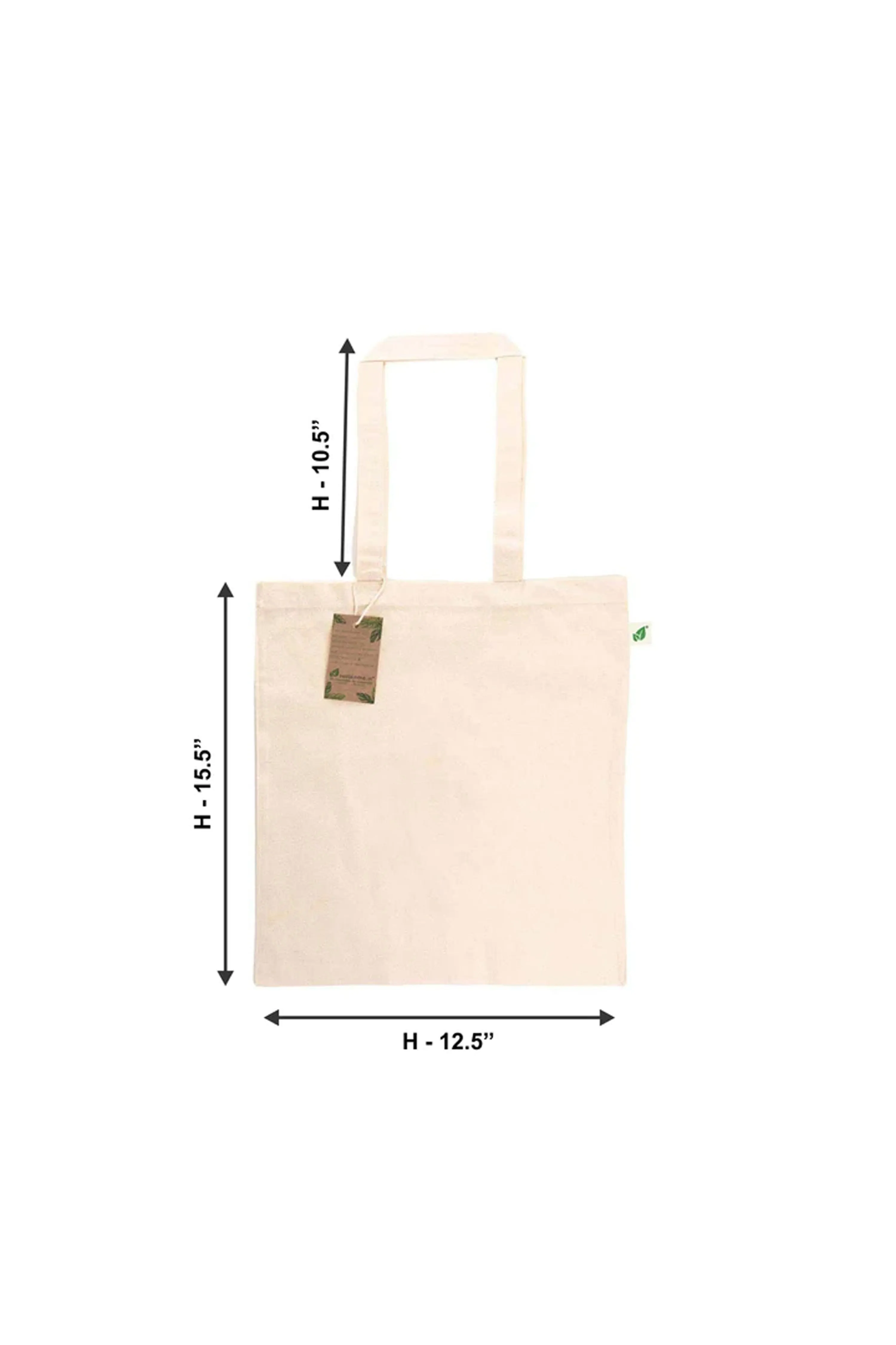 Organic Cotton Simple Tote bag - 2 Pack