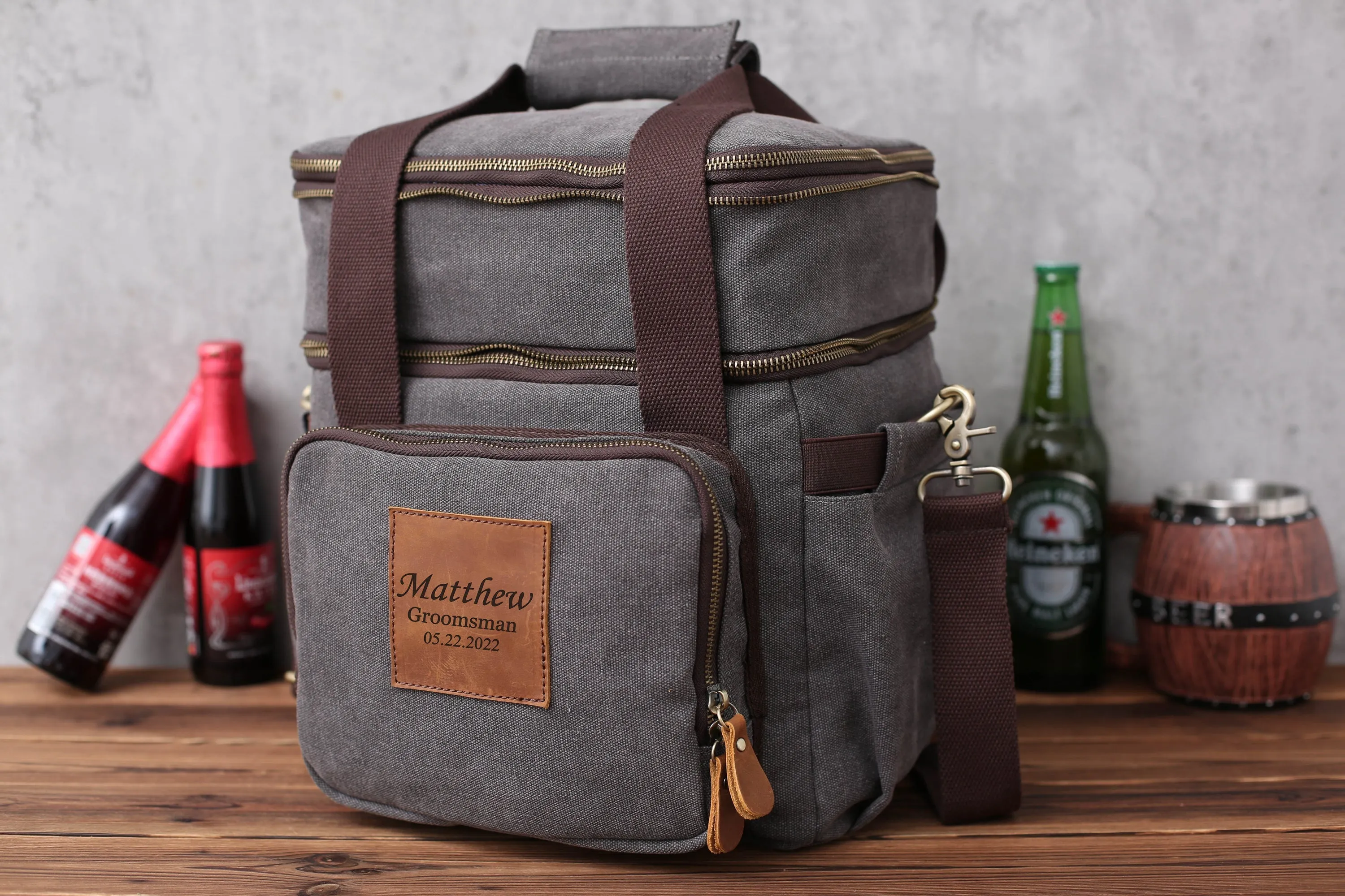 Personalized Groomsmen Cooler, Custom Beer Cooler, Groomsman Gift Proposal, Father's Day Gift