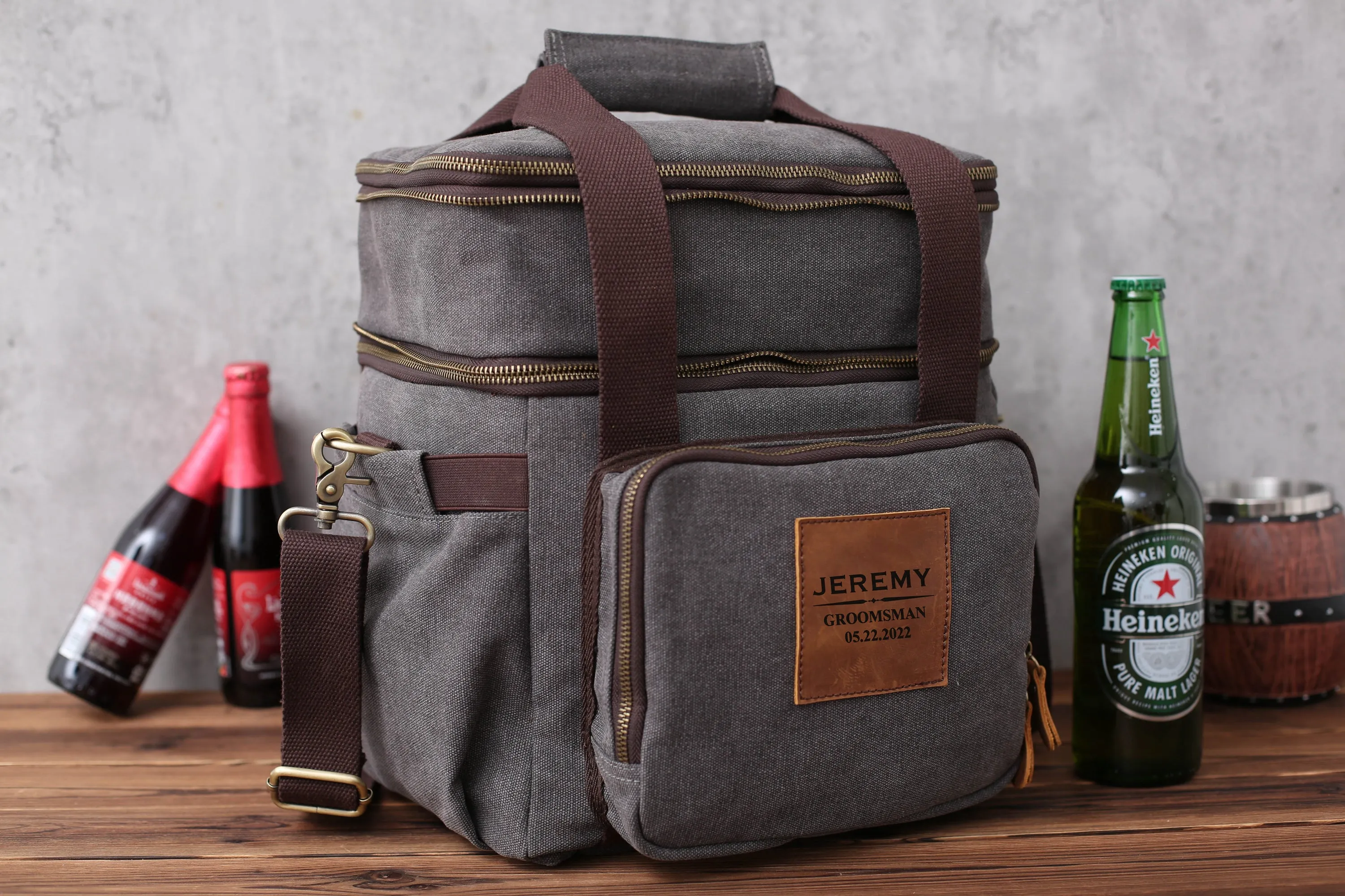 Personalized Groomsmen Cooler, Custom Beer Cooler, Groomsman Gift Proposal, Father's Day Gift