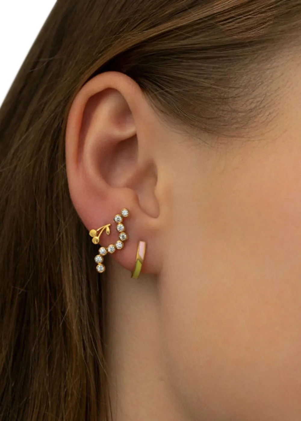Petit Cherry Earring - Gold
