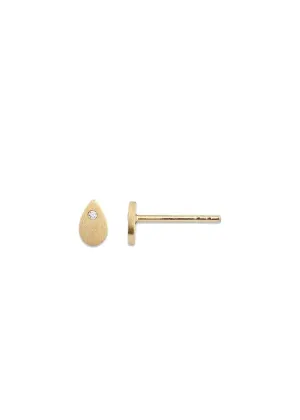 Petit sparkling teardrop - Guld