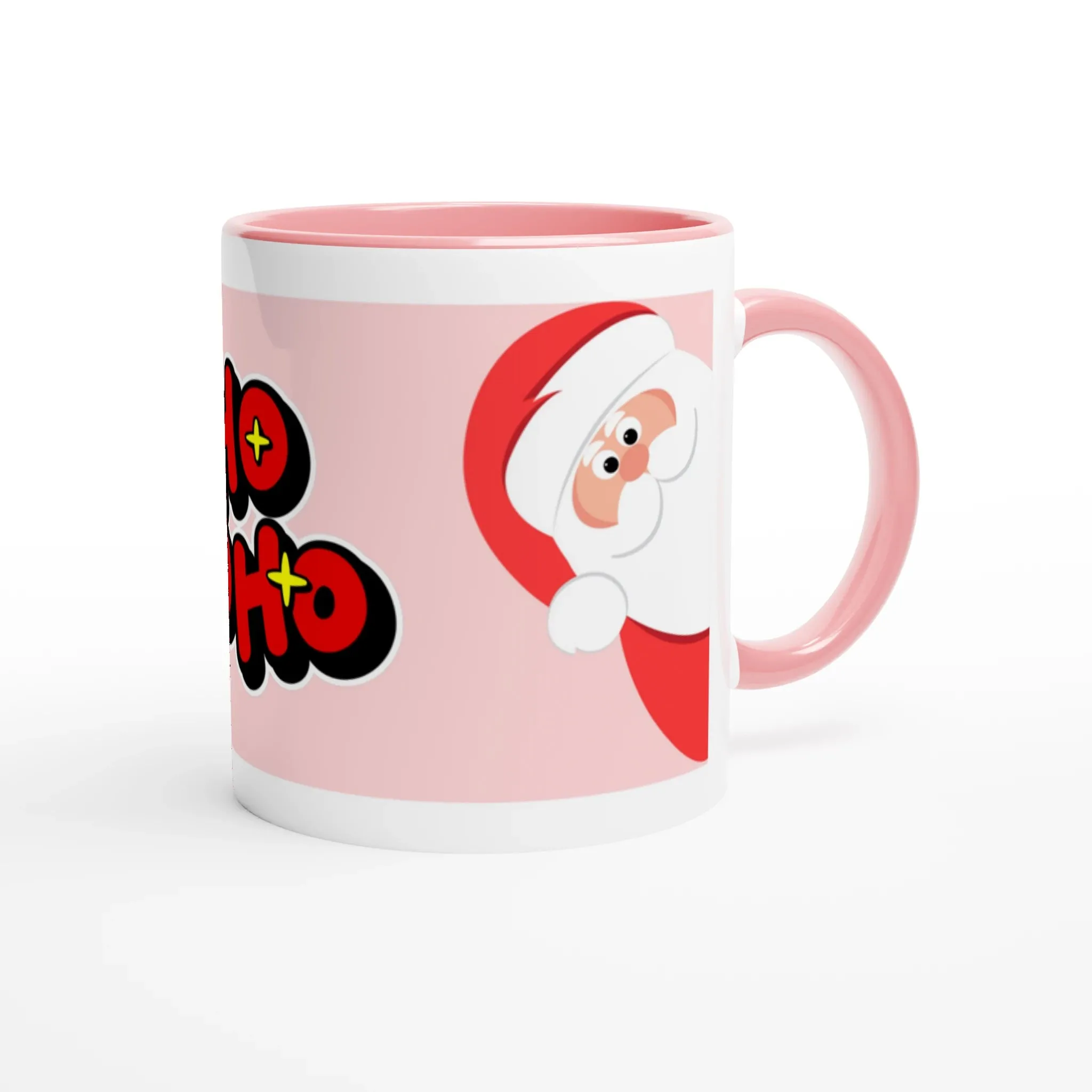 Pink Santa 'Ho Ho Ho' Mug