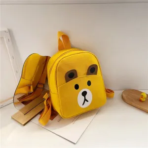 Preschool Children's Teddy Backpack - Yellow