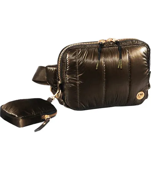 Quilted Nylon Passport Sling Bag