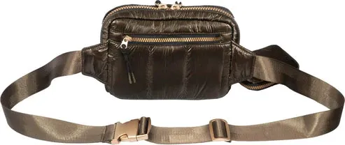 Quilted Nylon Passport Sling Bag
