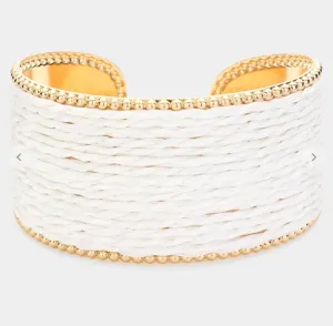 Raffia Cuff Bracelet