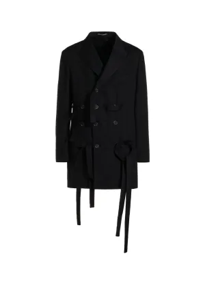 RAYON DENIM W BELT JACKET